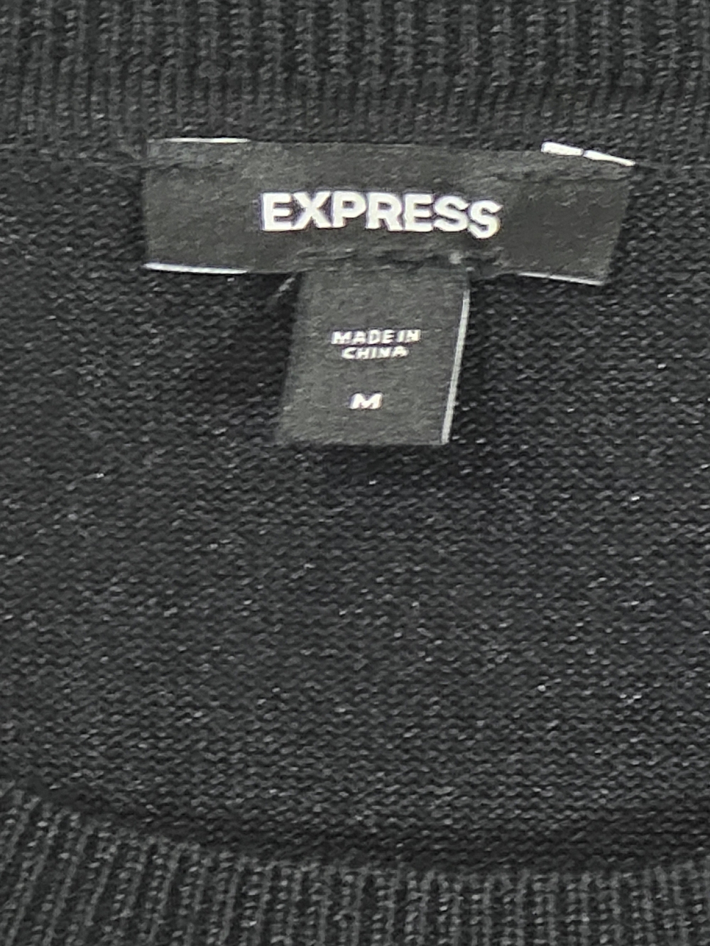 Express Women's Black and White Striped Long Sleeve Crewneck - Picture 4 of 7